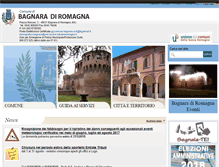 Tablet Screenshot of comune.bagnaradiromagna.ra.it